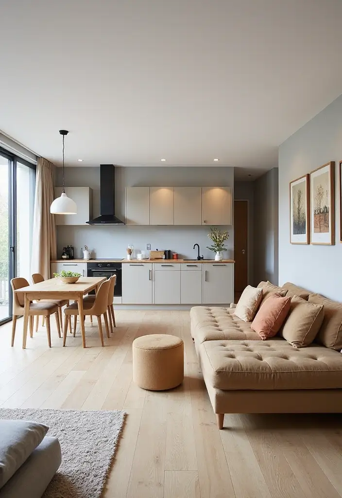 27 One Bedroom Apartment Floor Plans for Every Lifestyle - 1. Open Concept Living