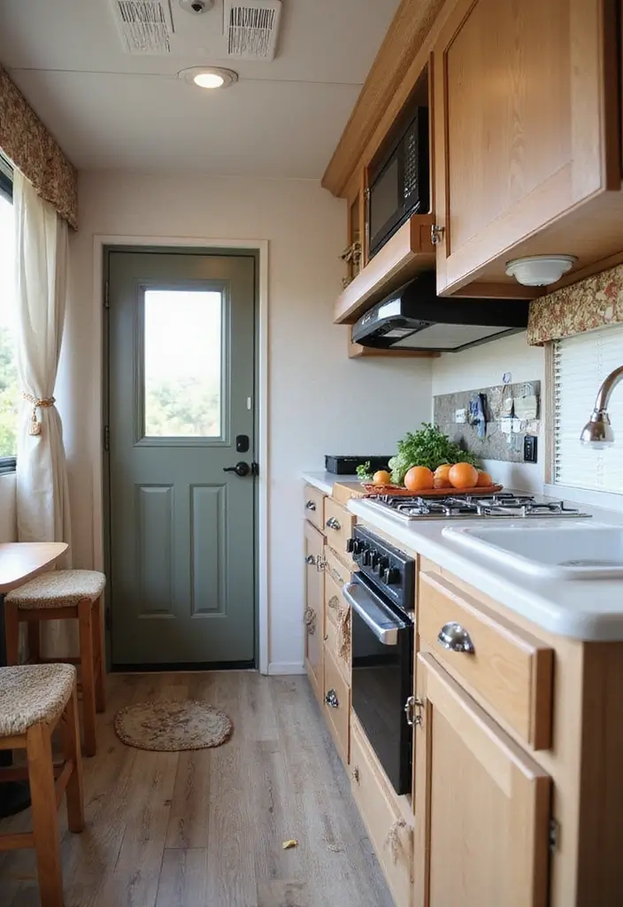 27 RV Kitchen Remodel Ideas for Road Warriors - 14. Creative Organization Solutions