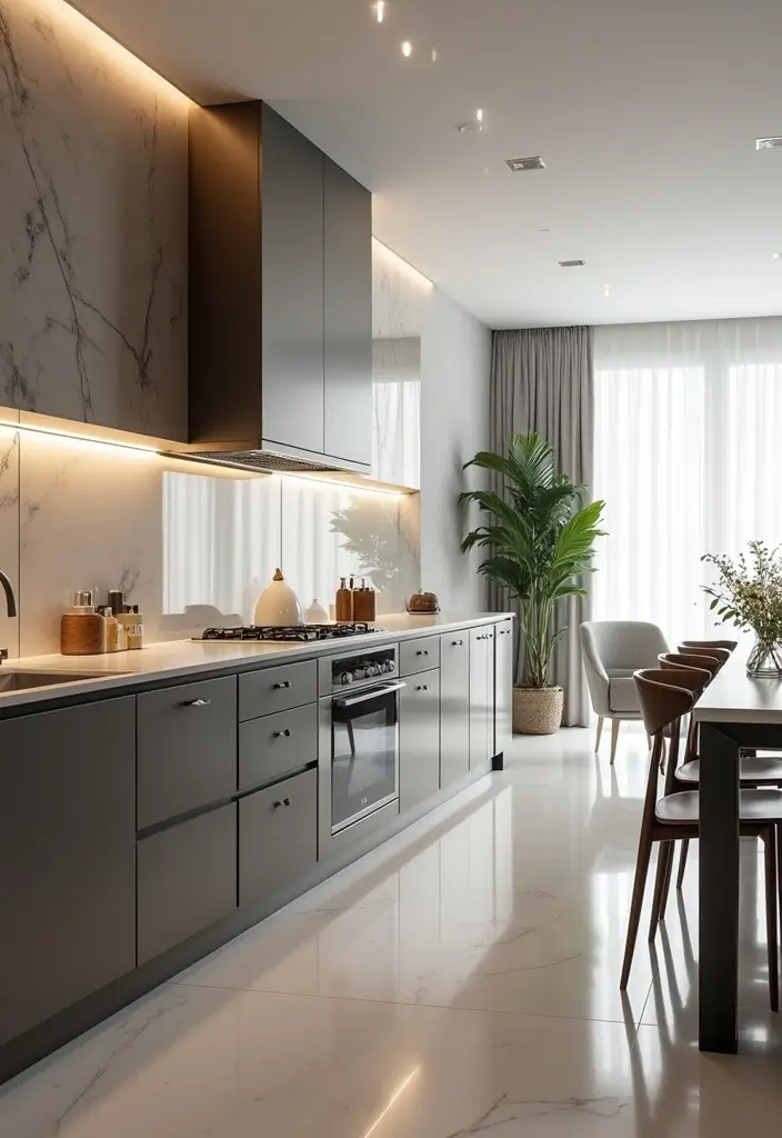 27 Small Kitchen Remodel Ideas to Maximize Your Space - 14. Use of Mirrors to Open Up Space