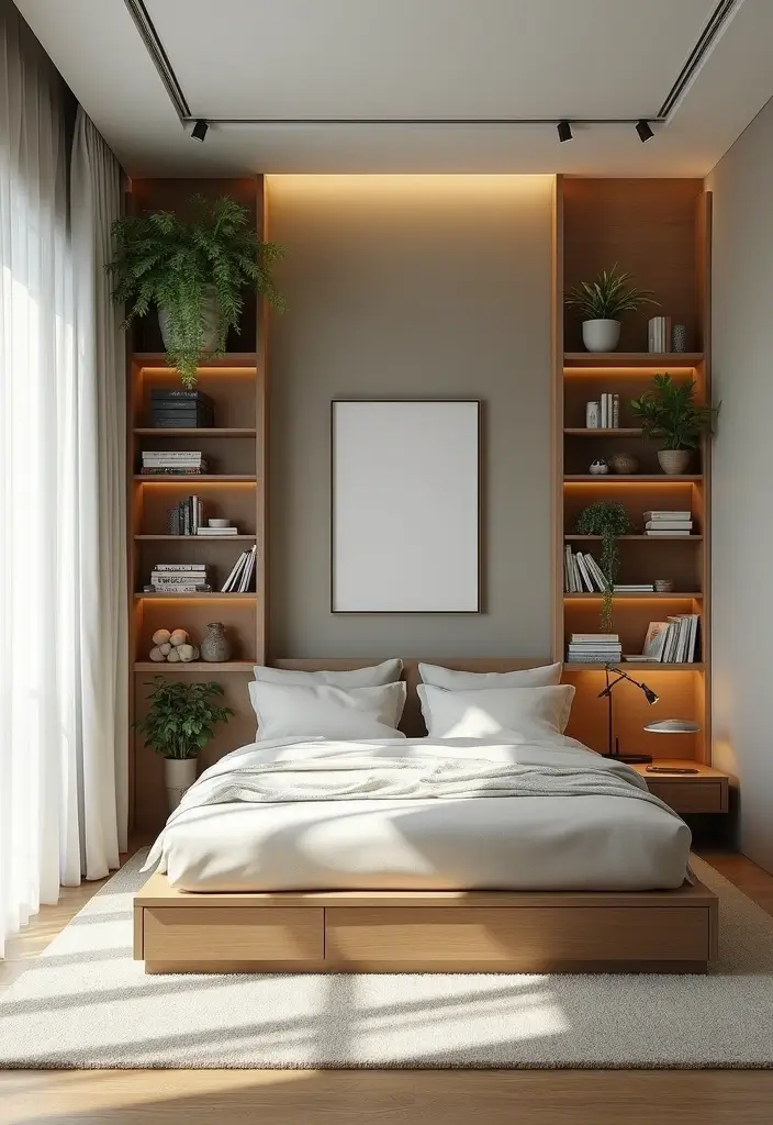 27 Stylish One Bedroom Apartment Ideas You’ll Love - 12. Creative Space Dividers