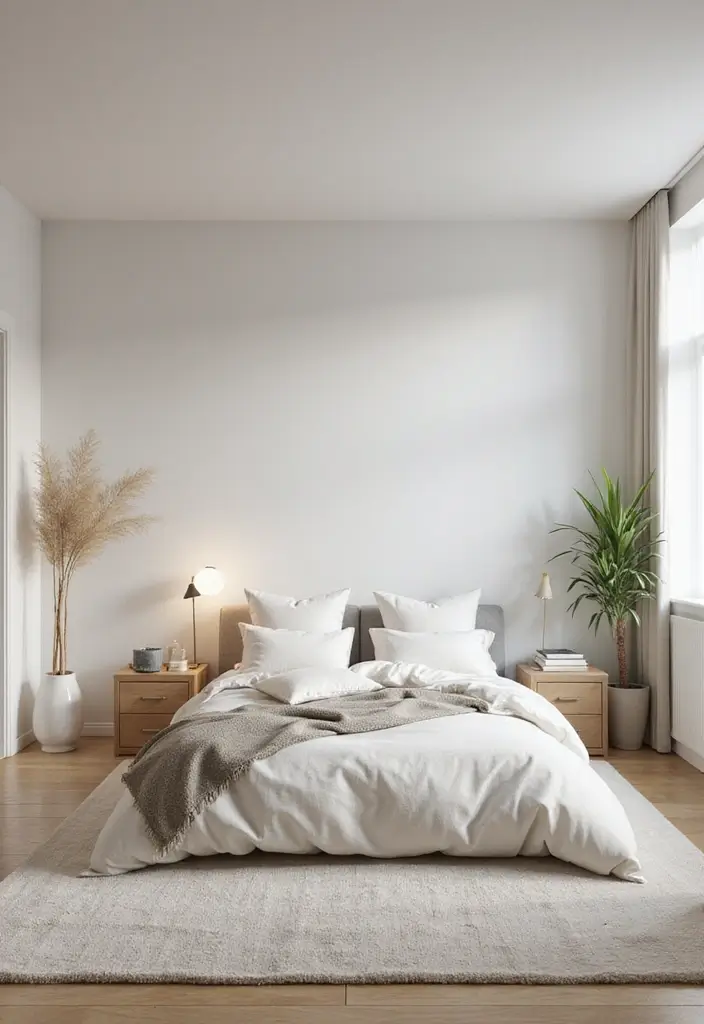 27 Stylish One Bedroom Apartment Ideas You’ll Love - 13. Minimalist Decor for Clarity