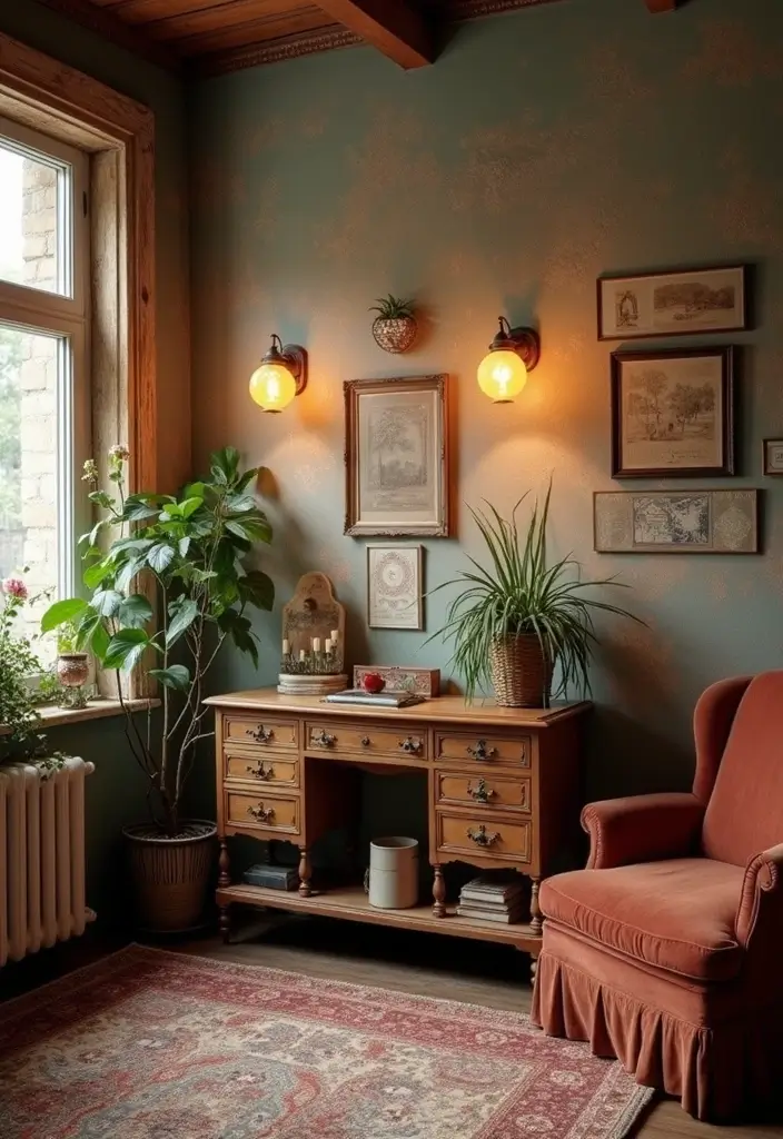 27 Stylish One Bedroom Apartment Ideas You’ll Love - 14. Vintage Charm