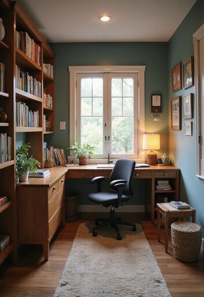 28 Basement Room Ideas to Fit Any Lifestyle - 15. Cozy Study Area