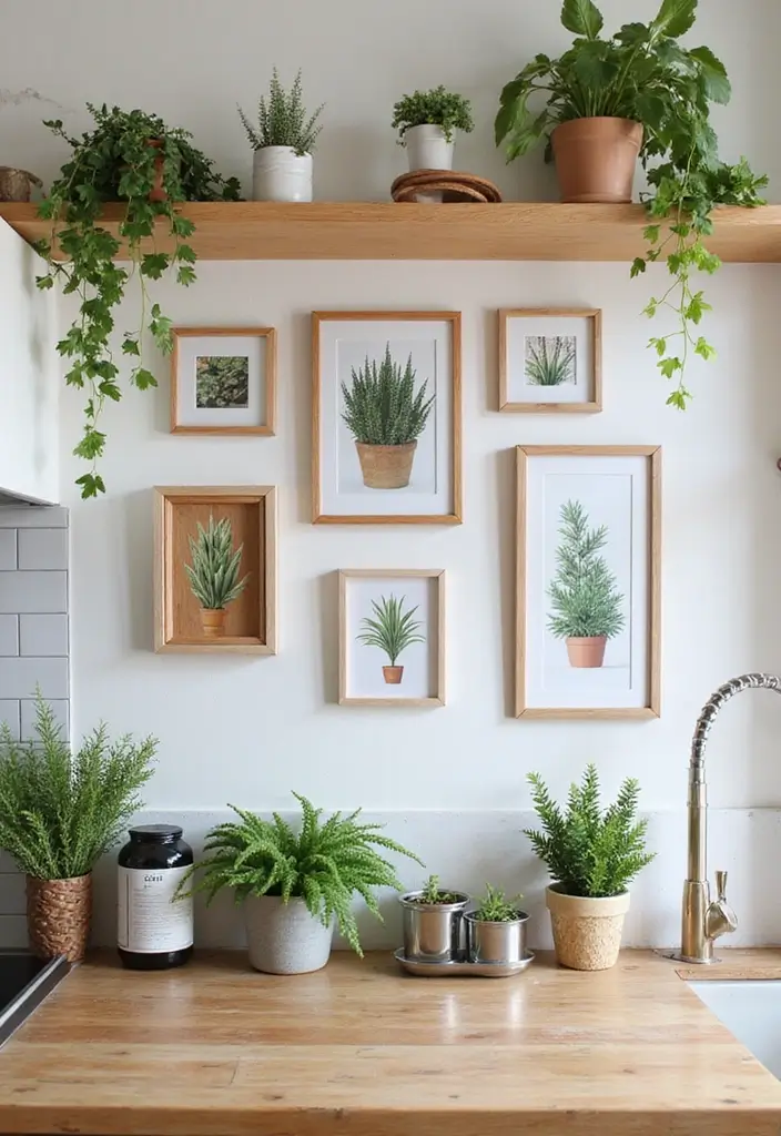 28 DIY Kitchen Remodel Projects Anyone Can Do - 13. Creative Wall Art