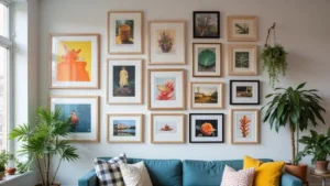 28 Gallery Wall Living Room Ideas to Make a Statement