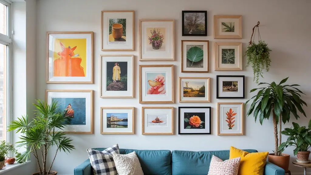 28 Gallery Wall Living Room Ideas to Make a Statement