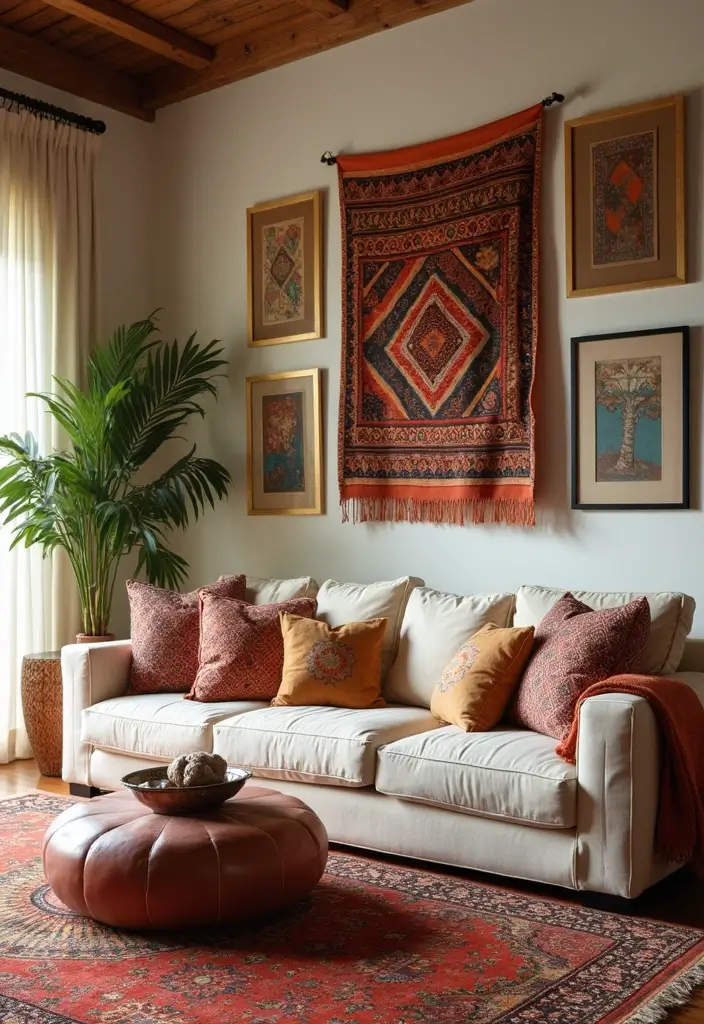 28 Home Decor Ideas Living Room Lovers Won’t Want to Miss - 21. Cultural Elements