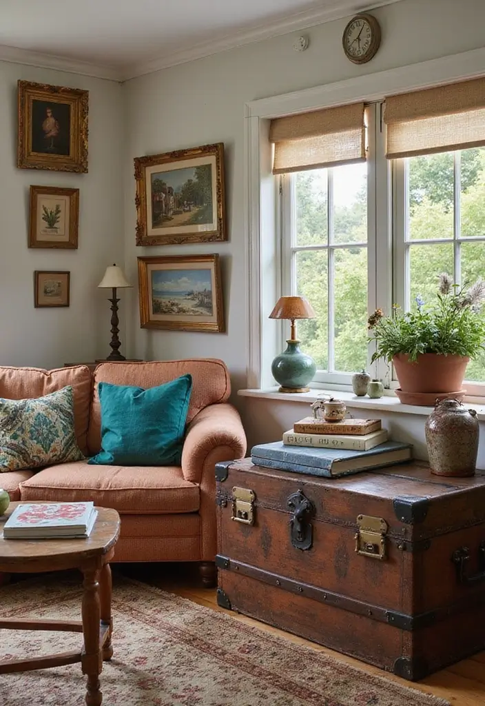 28 Home Decor Ideas Living Room Lovers Won’t Want to Miss - 9. Vintage Finds