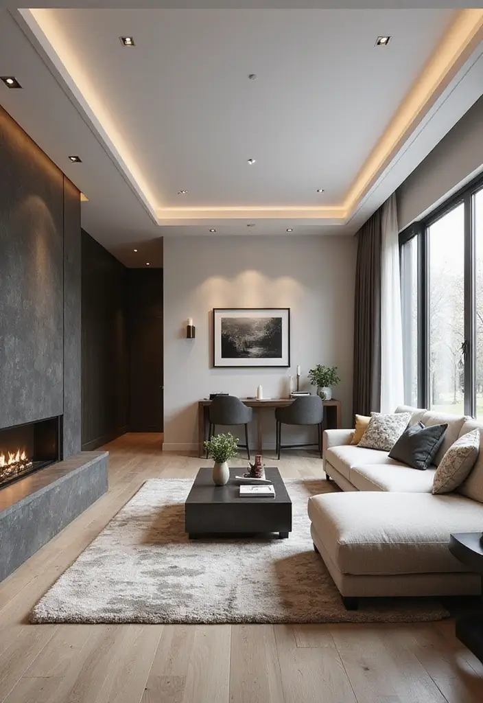 28 Rectangle Living Room Layout Ideas for Any Home - 14. Contemporary Elegance