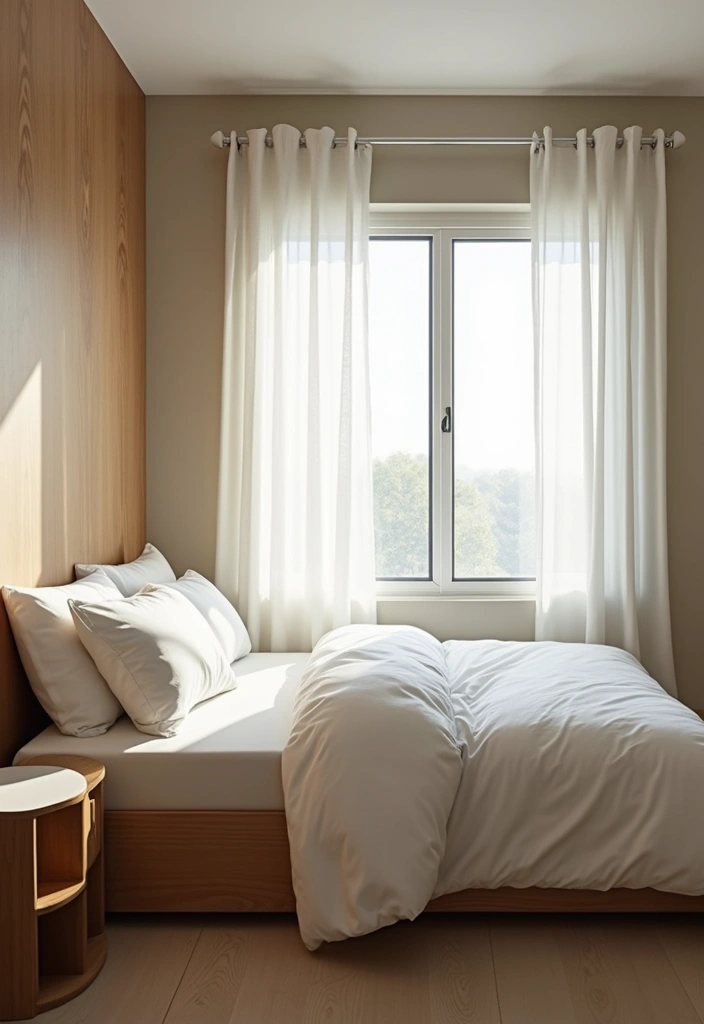 28 Small Apartment Bedroom Ideas to Maximize Space - 15. Smart Airflow Management