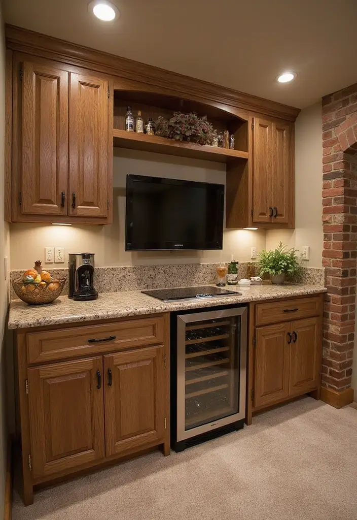 28 Stylish Basement Bar Ideas for Your Home Lounge - 11. Smart Storage Solutions