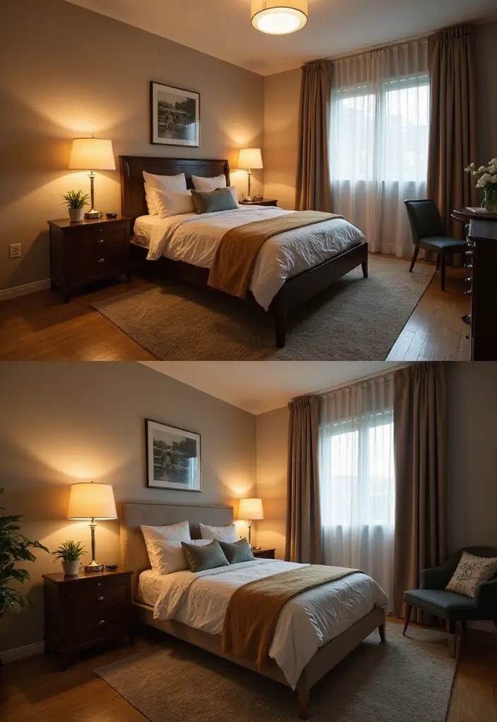 28 Two Bedroom Apartment Floor Plans to Fit Your Needs - 10. Layered Lighting Solutions