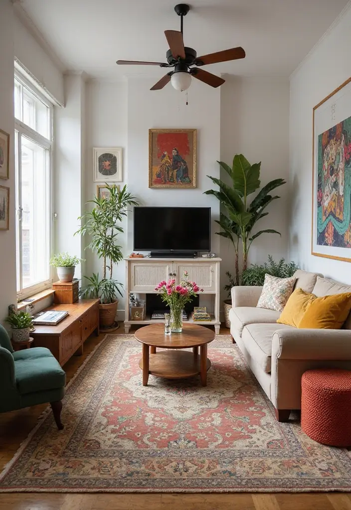 28 Two Bedroom Apartment Floor Plans to Fit Your Needs - 13. Eclectic Decor