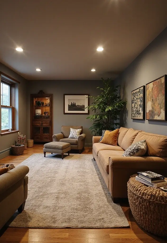 29 Basement Apartment Ideas for Comfortable Living - 15. Play with Textures