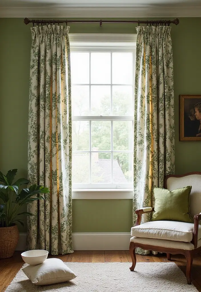29 Curtains for Green Walls in Your Living Room – Top Picks - 20. Custom-Made Curtains