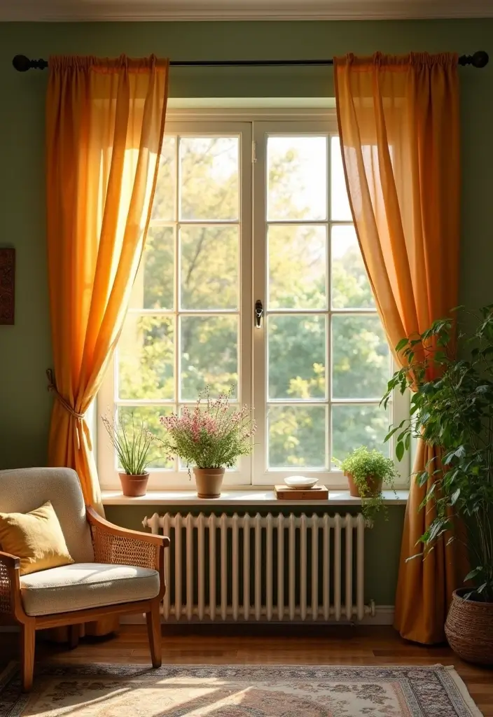 29 Curtains for Green Walls in Your Living Room – Top Picks - 29. Seasonal Swaps