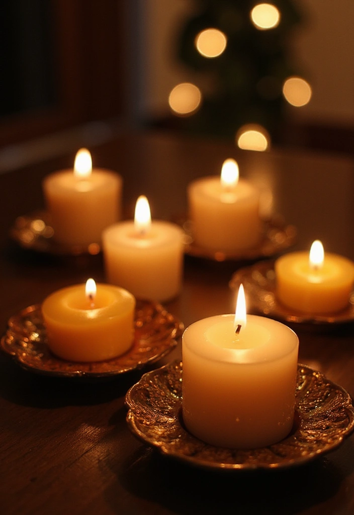 29 Ganesh Decoration Ideas for a Festive Home Decor - 17. Sustainable Candles