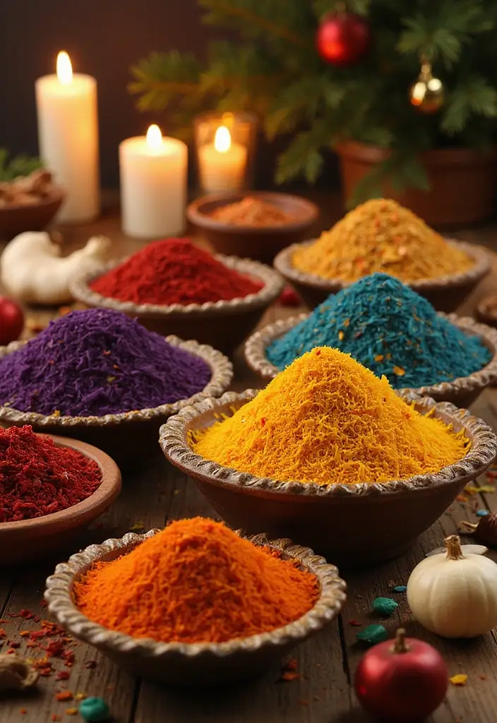 29 Home Decor Ideas for Diwali to Light Up Your Home - 14. Colorful Potpourri