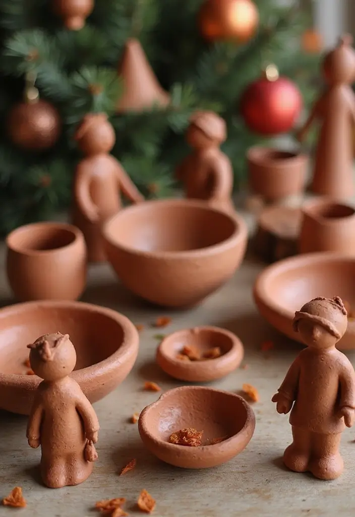 29 Home Decor Ideas for Diwali to Light Up Your Home - 15. Clay Decorations