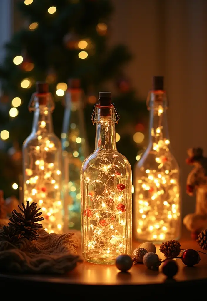 29 Home Decor Ideas for Diwali to Light Up Your Home - 16. Light-Up Bottles