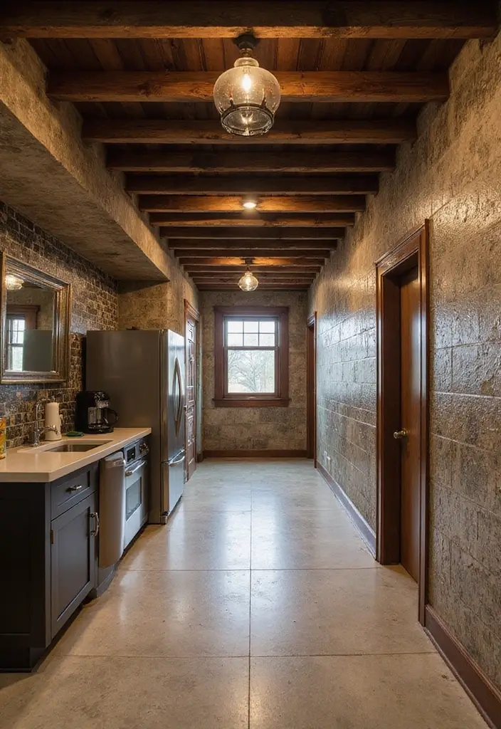 29 Moody Basement Ideas for a Dramatic Look - 10. Statement Ceiling Designs