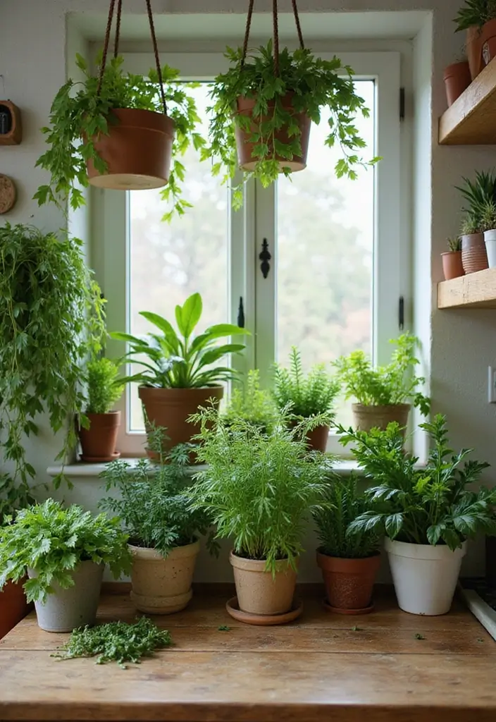 29 Simple Kitchen Remodel Ideas That Make a Big Impact - 10. Incorporate Plants