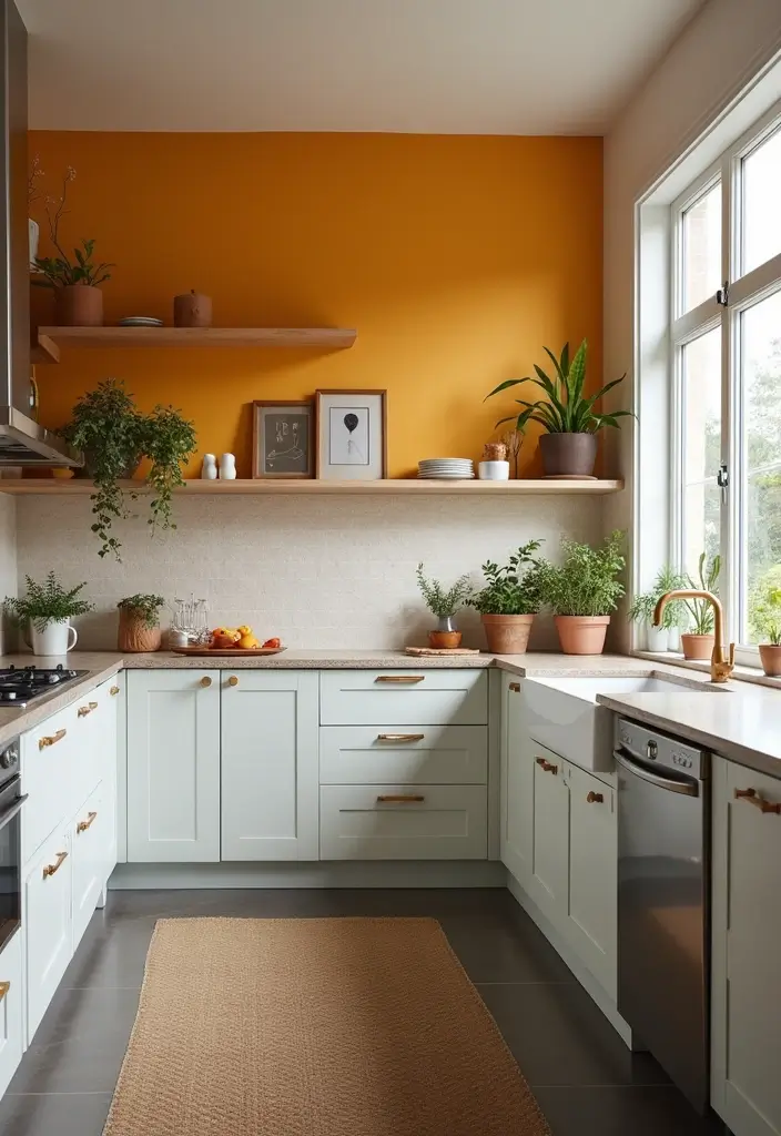 29 Simple Kitchen Remodel Ideas That Make a Big Impact - 11. Add Accent Wall Treatments