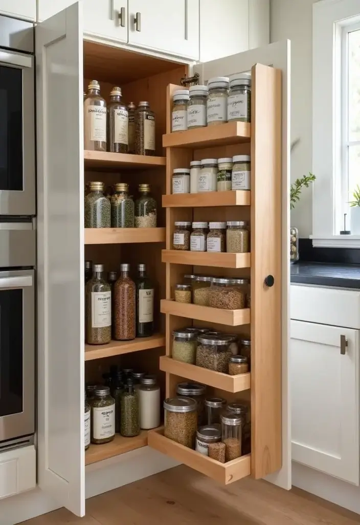 29 Simple Kitchen Remodel Ideas That Make a Big Impact - 16. Install a Pull-Out Pantry