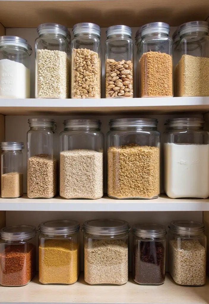 29 Tiny Kitchen Remodel Tips for Small Homes - 11. Use Clear Containers