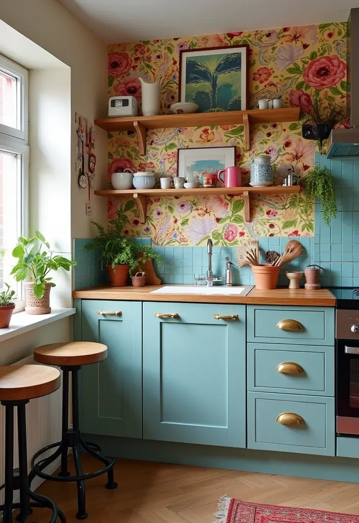 29 Tiny Kitchen Remodel Tips for Small Homes - 15. Create a Feature Wall