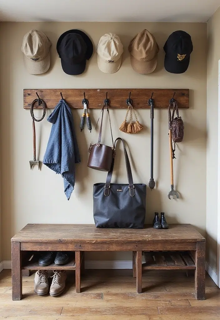 30 Basement Storage Ideas to Keep Things Organized - 10. Hang Items on Wall Hooks