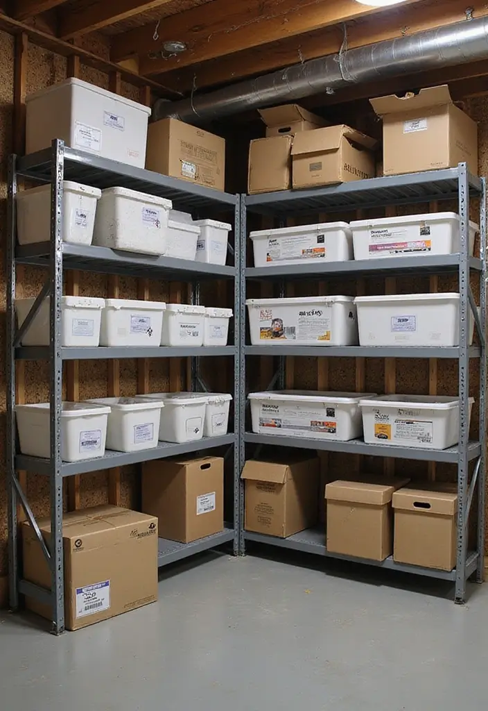 30 Basement Storage Ideas to Keep Things Organized - 12. Utilize Ceiling Space