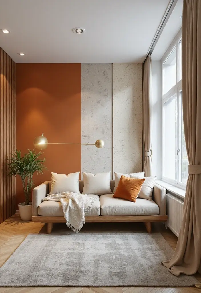 30 Eco-Friendly 3 Bedroom Apartment Concepts for Growing Families - 16. Artful Wall Treatments