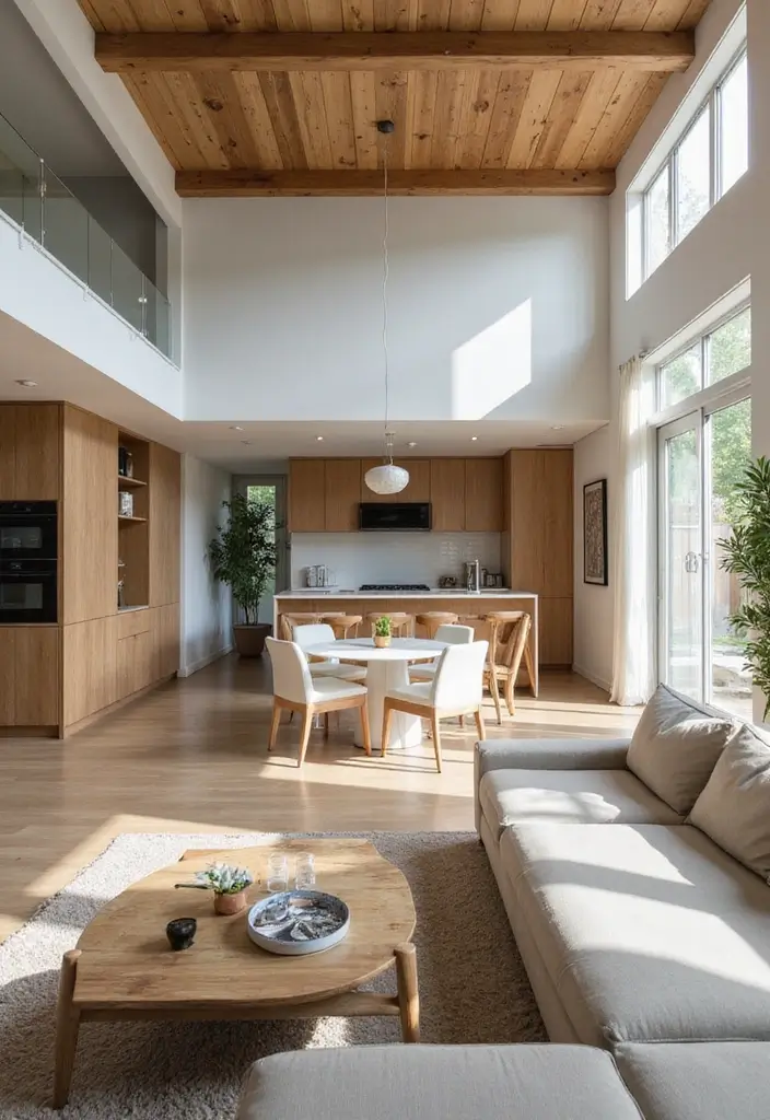 30 Eco-Friendly 3 Bedroom Apartment Concepts for Growing Families - 3. Open Concept Living