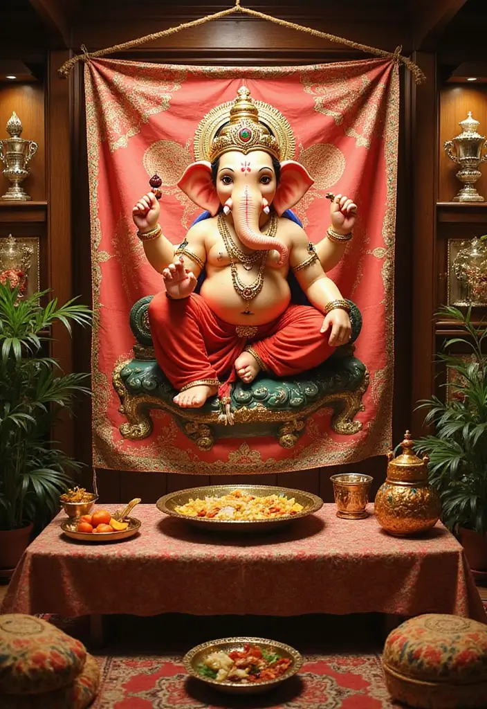 30 Eco-Friendly Ganesha Decoration Ideas for Every Festive Season - 13. Reusable Banners