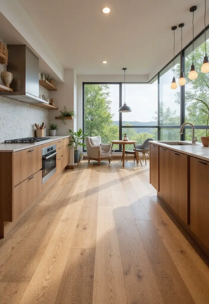 30 Kitchen Remodel Inspiration for Modern Homes - 15. Eco-Friendly Flooring