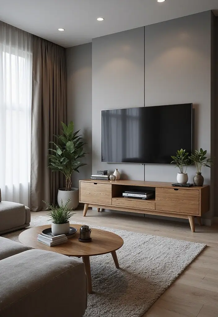 30 Living Room Furniture Layout Ideas to Optimize Space - 14. The Tech-Friendly Layout