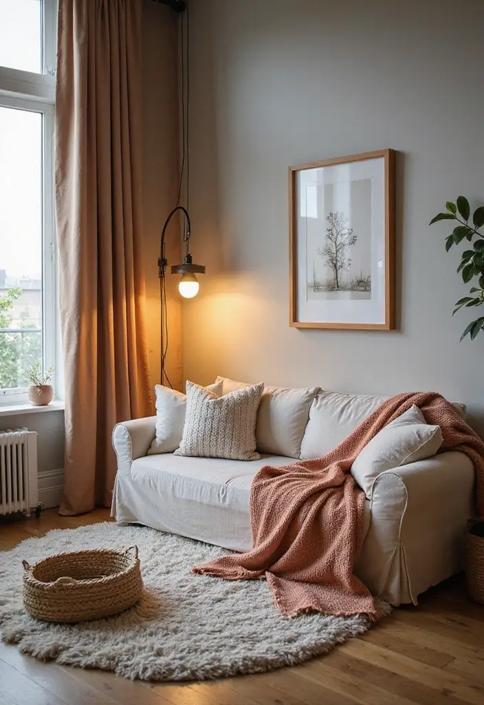 30 Two Bedroom Apartment Floor Plans for Family Comfort - 11. Cozy Nooks