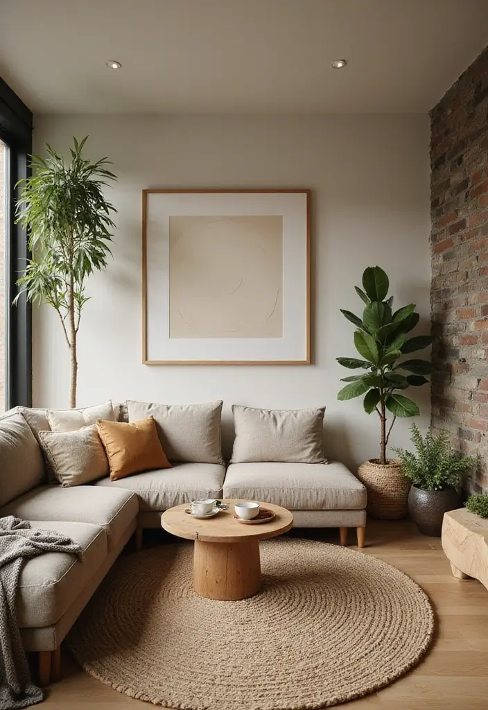 30 Zepeto Background Aesthetic Living Room Inspirations - 16. Nature-Inspired Haven