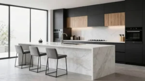 17 Waterfall Kitchen Island Ideas for Contemporary Style