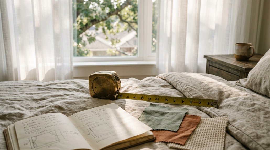 curtain measuring guide steps