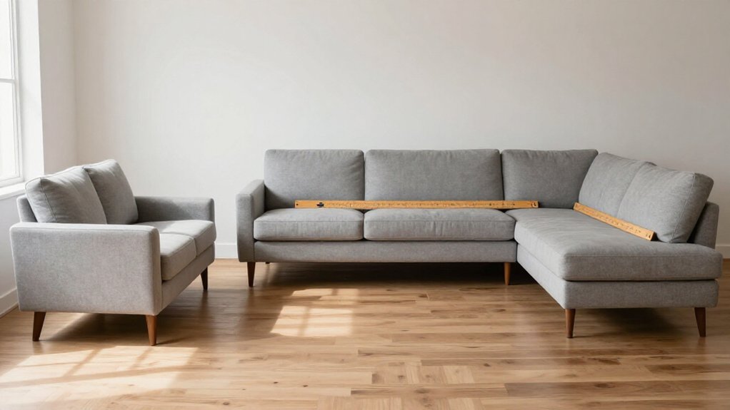 loveseat and sectional dimensions