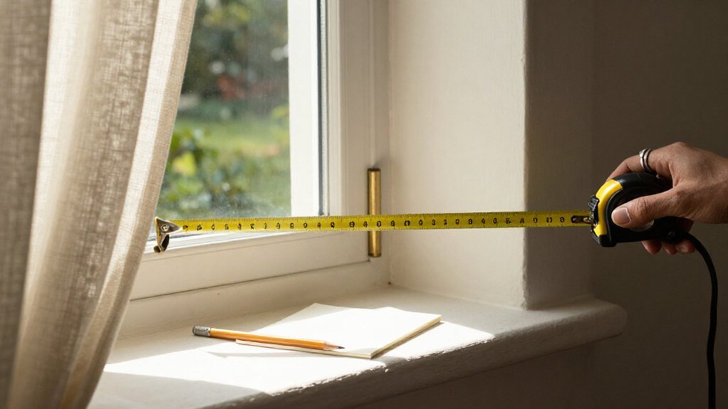 measure track excluding finials