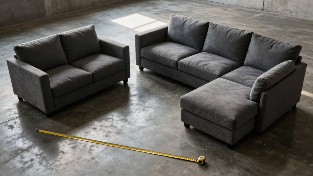 sofas price by size