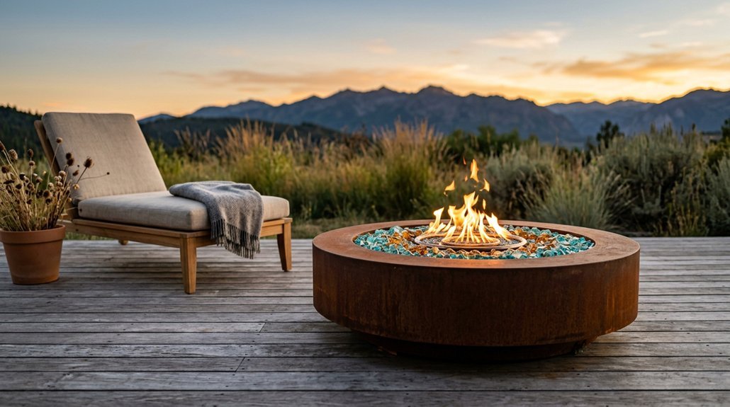 top fire hearth patio ideas