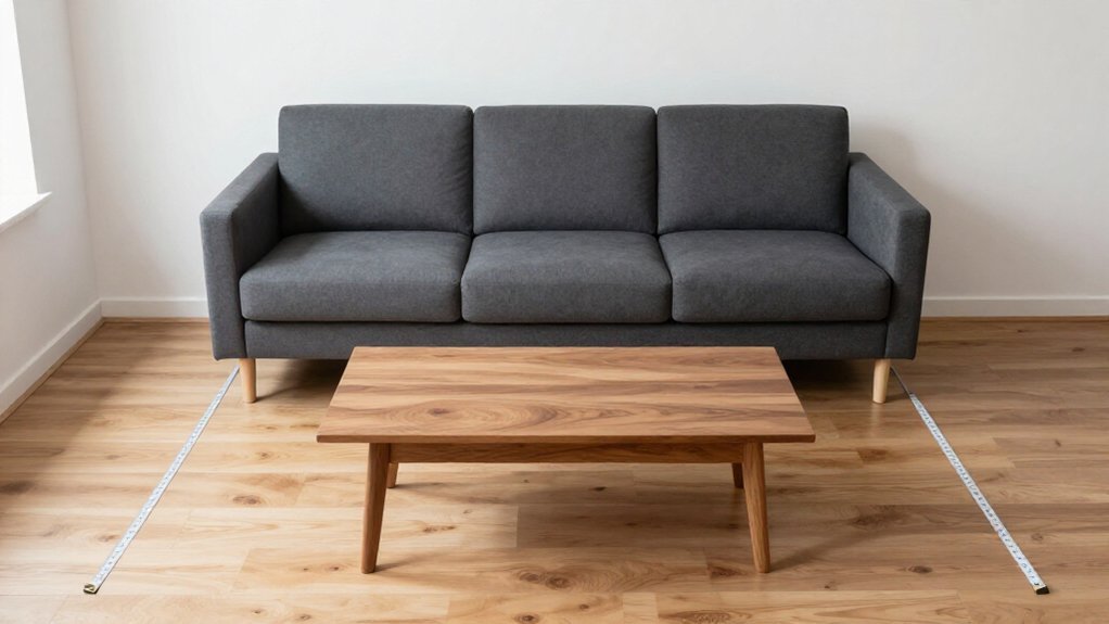 two thirds sofa length rule